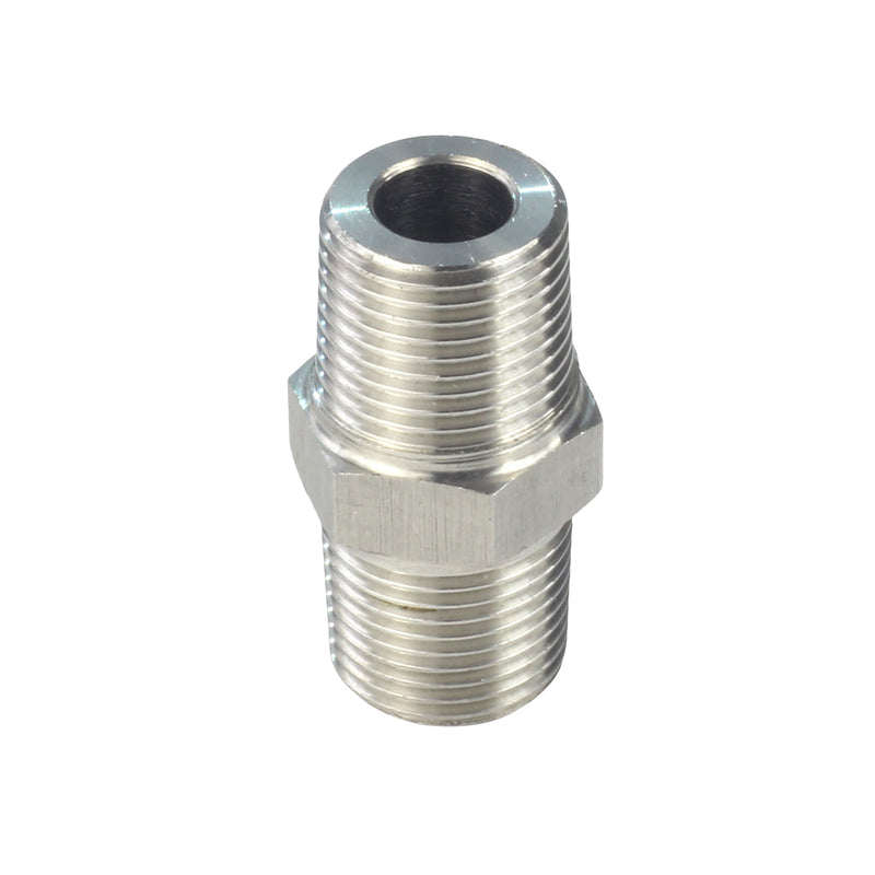 1/4" NPT Male Threaded Hex Nipple Adapter Stainless Steel 304 5PCs