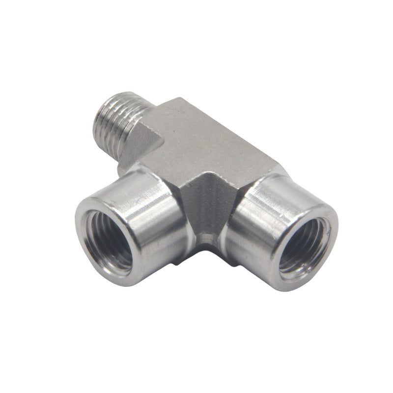 FORGED Pipe Fitting Street Tee FNPT x FNPT x MNPT Stainless Steel 304