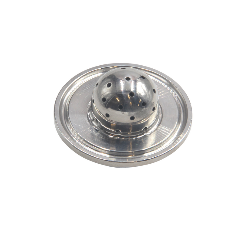 1.5" Tri Clamp Flat Lid w/ 1/4" Female NPT, 1" Spray Ball